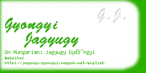 gyongyi jagyugy business card